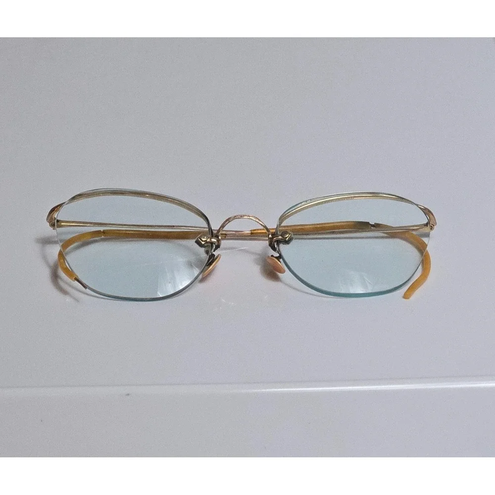 Vintage American Optical 1/10 12KGF Glasses Gold Filled Case And Cloth